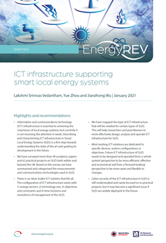 ICT Infrastructure Supporting Smart Local Energy Systems